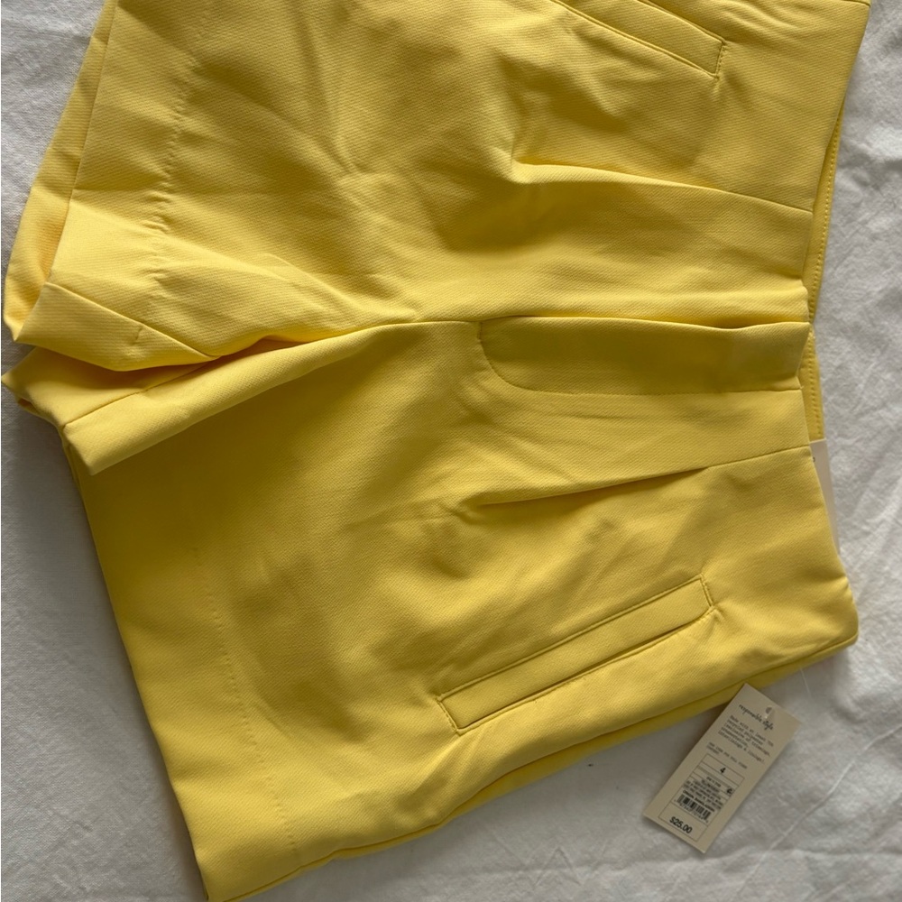 A New Day High Waist Yellow Shorts
